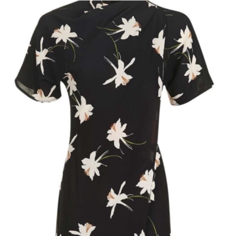 TOPSHOP orchid drape midi dress
